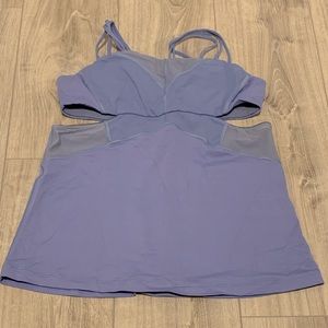 Lululemon tank top with built-in bra and cutout sides